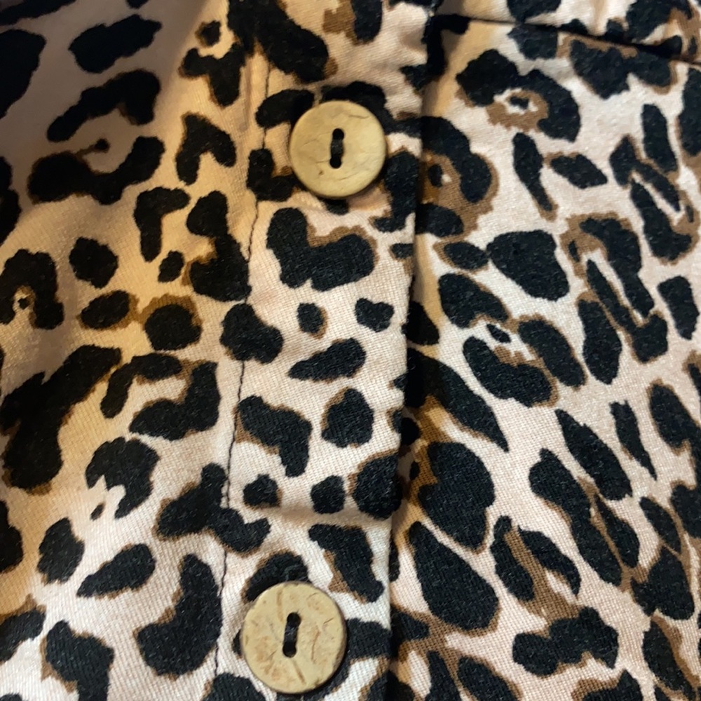 Maurices Leopard Print Button Front Skirt - image 2